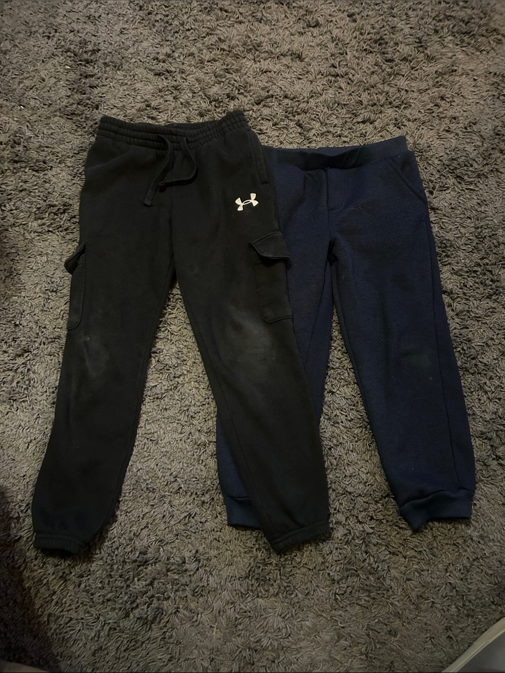 Under Armour Black Kids Cargo Joggers with Logo
